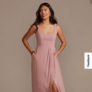 David’s bridal quartz bridesmaid dress size 8